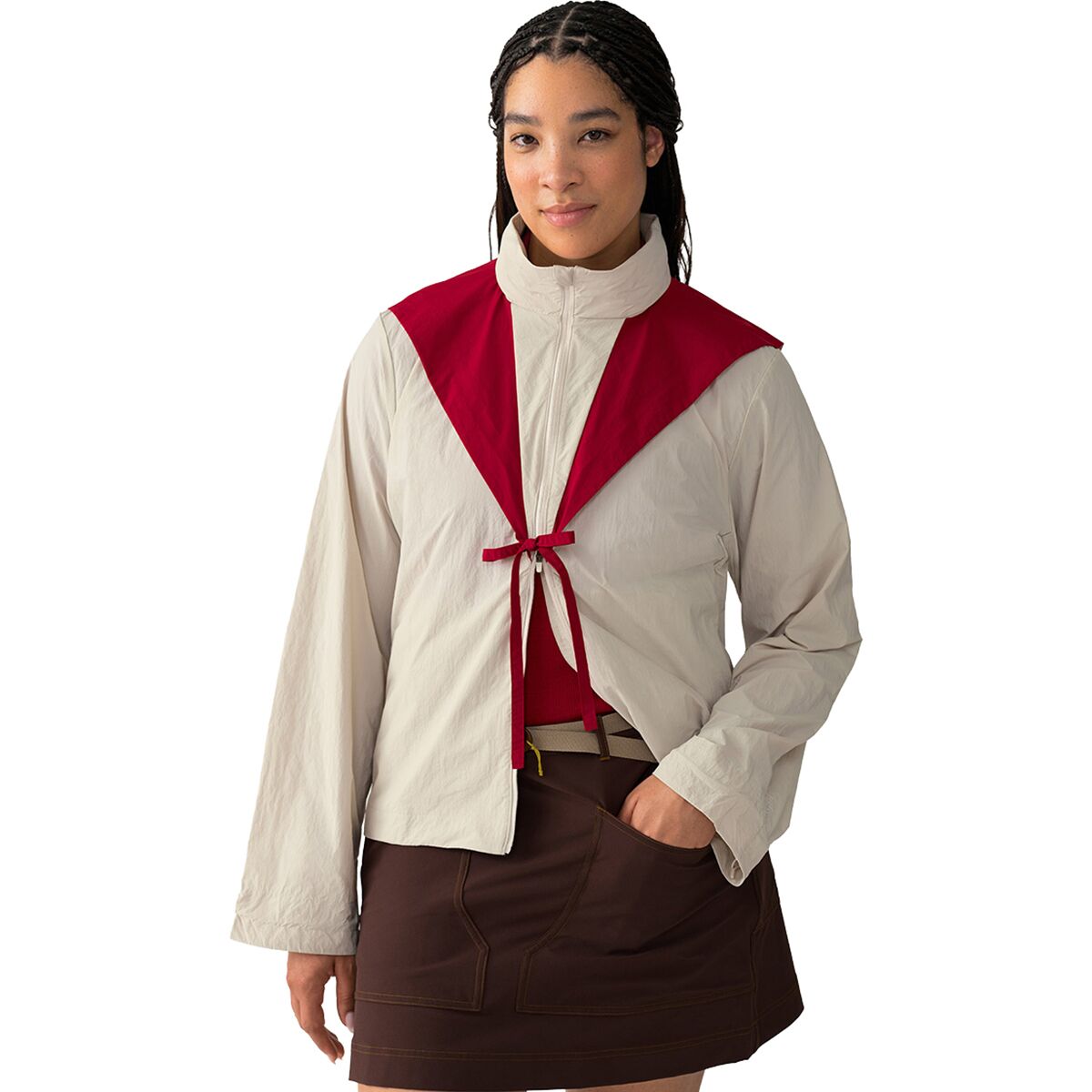 Image of Hikerkind Packable Windbreaker - Women's Dolomite/Rowan, S