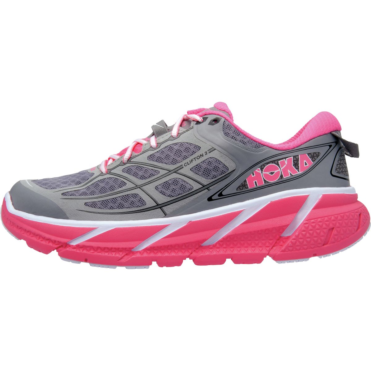 Hoka One Clifton 2 Mens Size 12.5 Gray/Neon Athletic Running Sneakers 1008328 Hoka Clifton 10 – Fit2Run main image 3