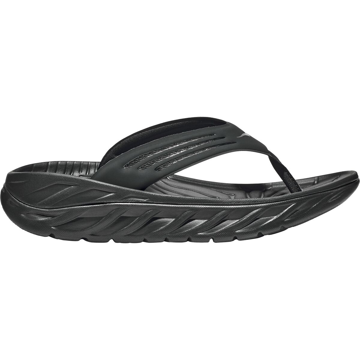 HOKA HOKA Ora Recovery Flip Flop - Men's Black/Dark Gull Gray, 8.0