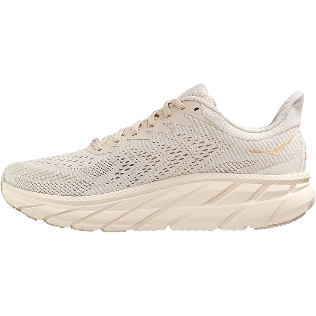 gold hoka shoes