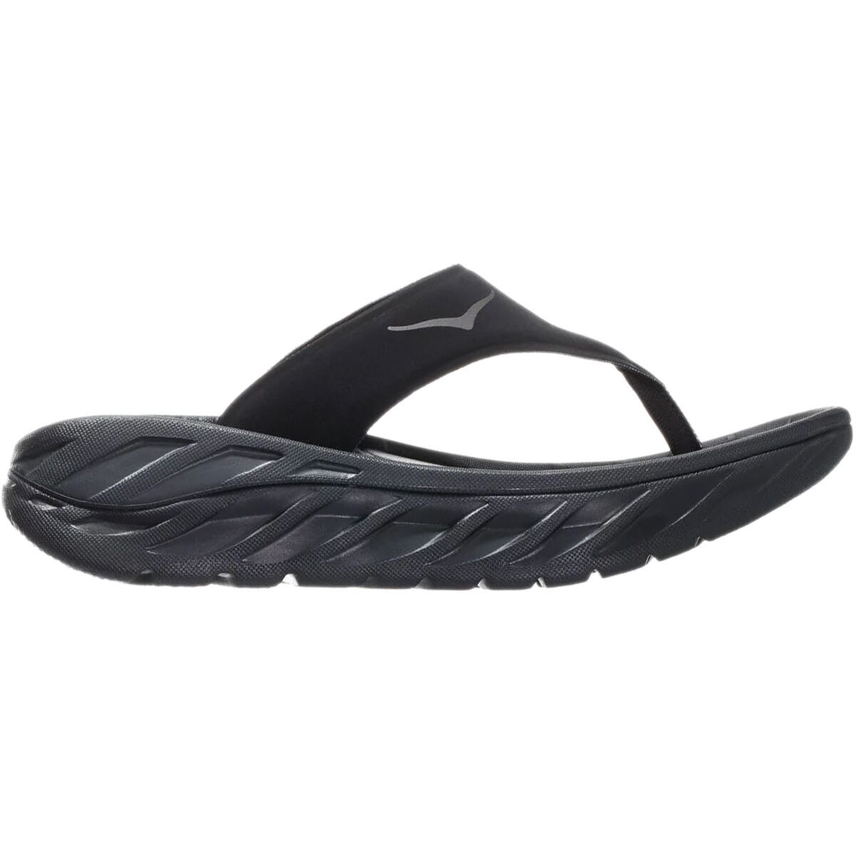 Image of HOKA Ora Recovery Flip Flop - Women's Black/Dark Gull Gray, 6.0