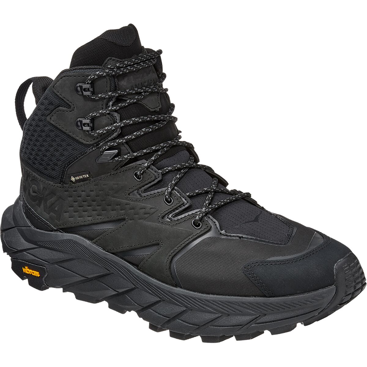 HOKA Anacapa Mid GTX Hiking Boots Gore-Tex Waterproof Black Men\'s 11D Anacapa Mid GTX Waterproof Leather Hiker | HOKA® main image 3