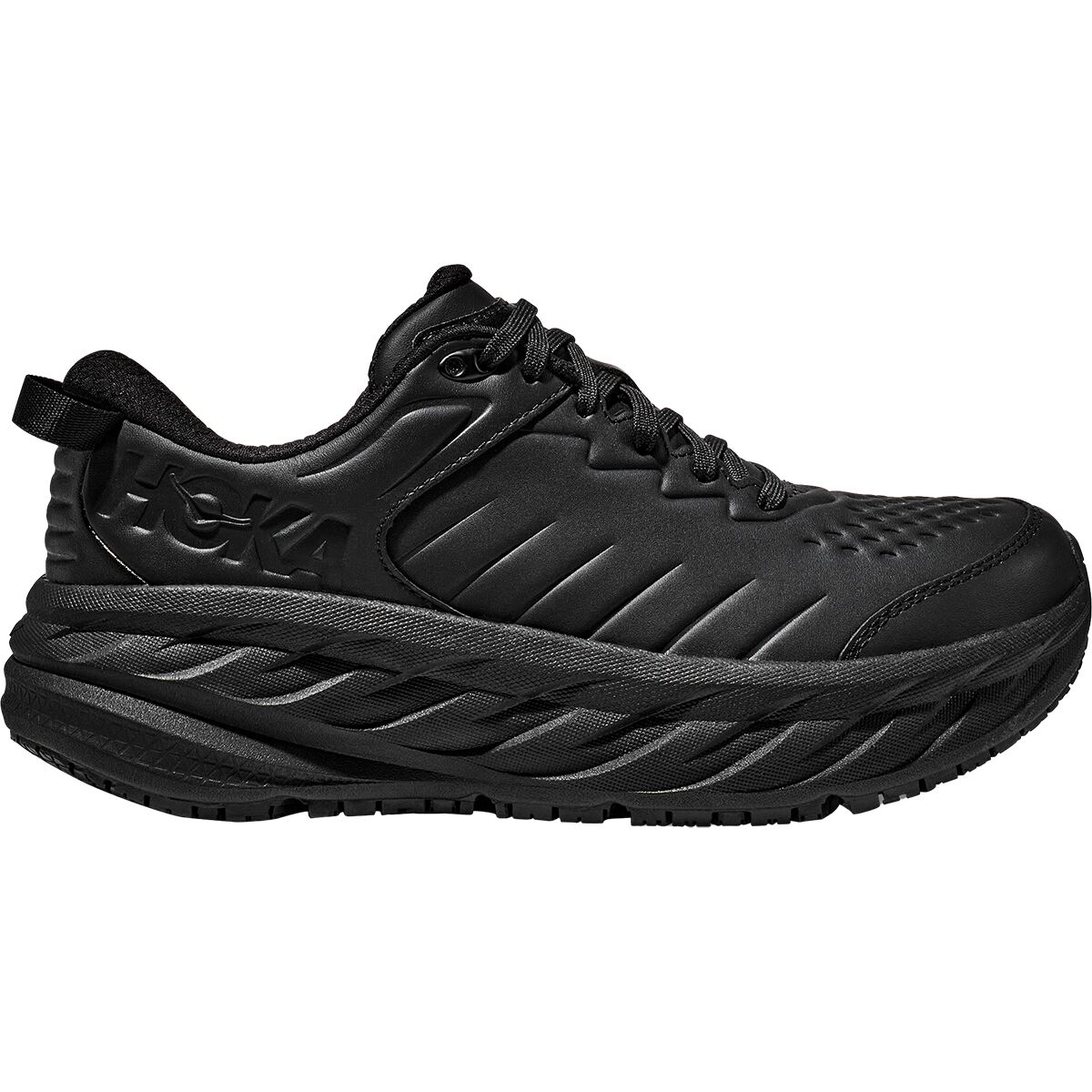 Image of HOKA Bondi SR Shoe - Men's Black/Black, 9.0