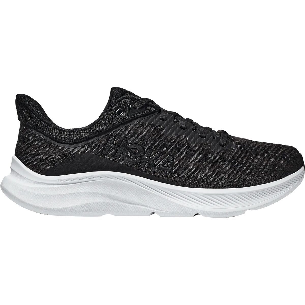Image of HOKA Solimar Running Shoe - Men's Black/White, 8.5