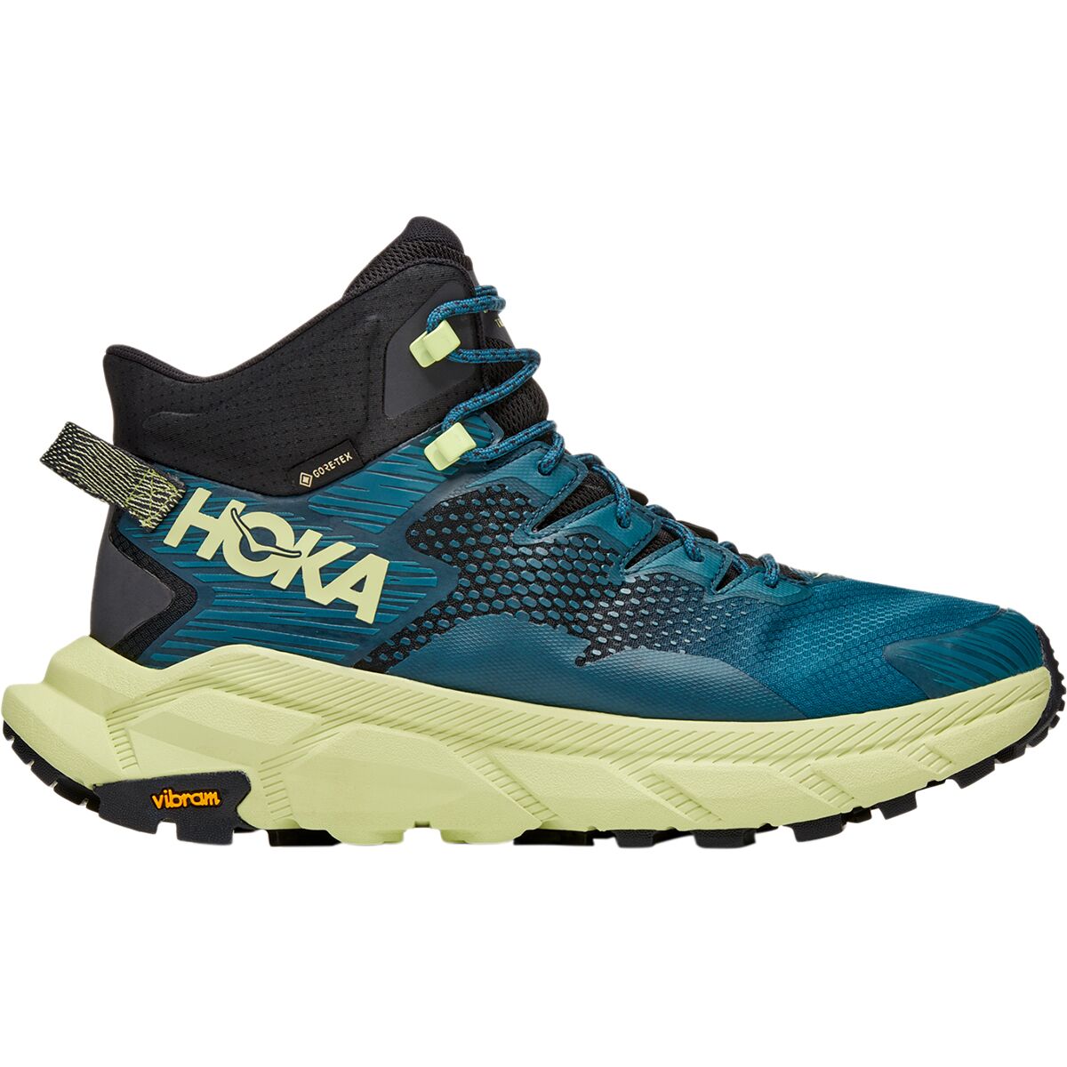 HOKA Trail Code GTX Hiking Boot - Men's Blue Graphite/Blue Coral