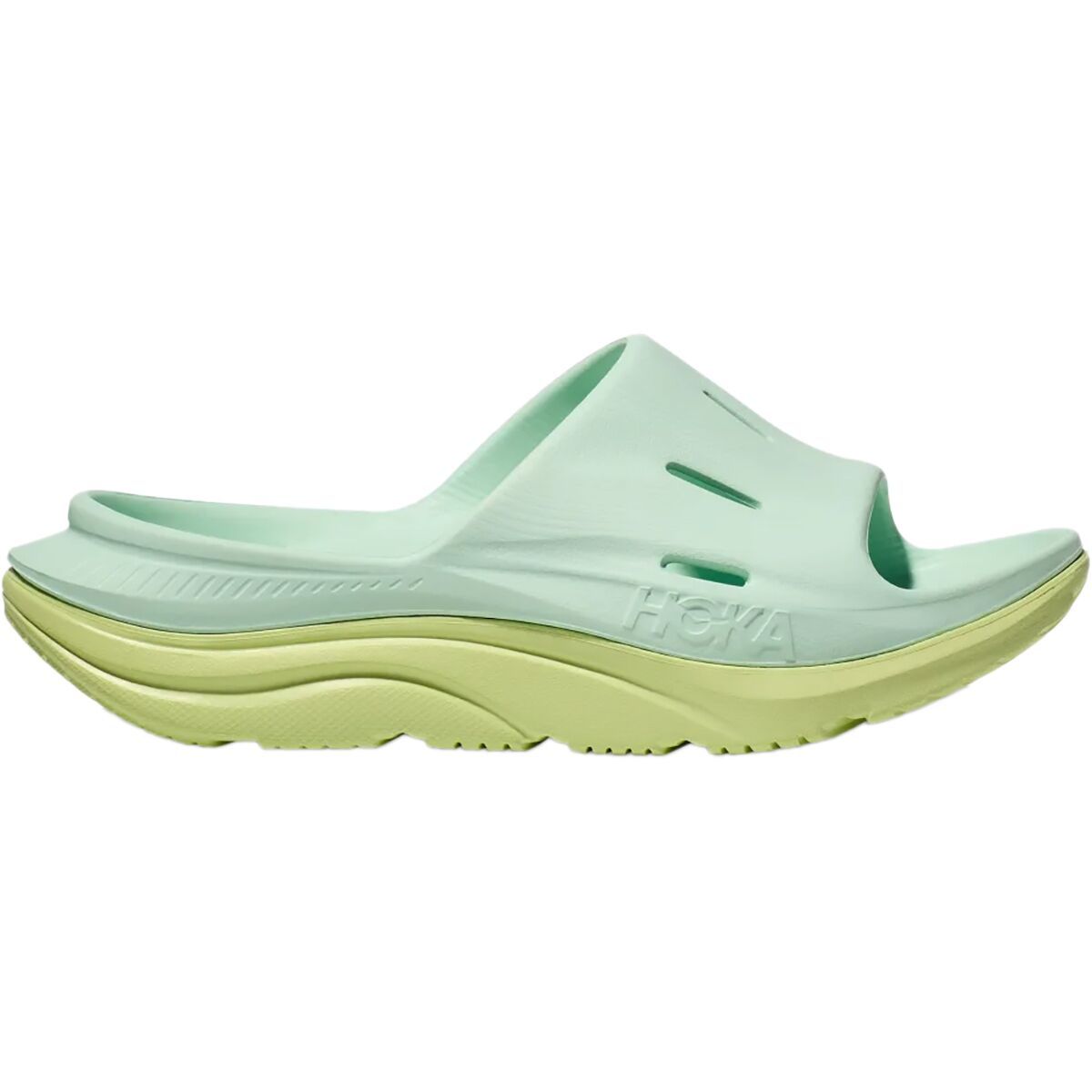 HOKA Ora 3 Recovery Slide Aqua Breeze/Celery Juice