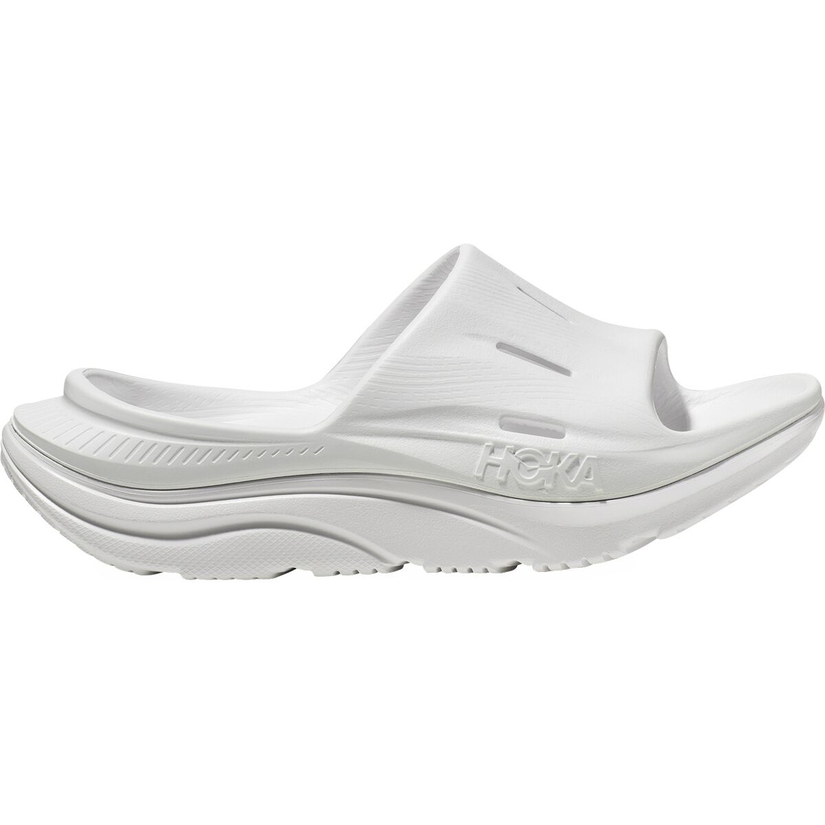 Image of HOKA Ora 3 Recovery Slide White/White, Men's 11.0/Women's 13.0