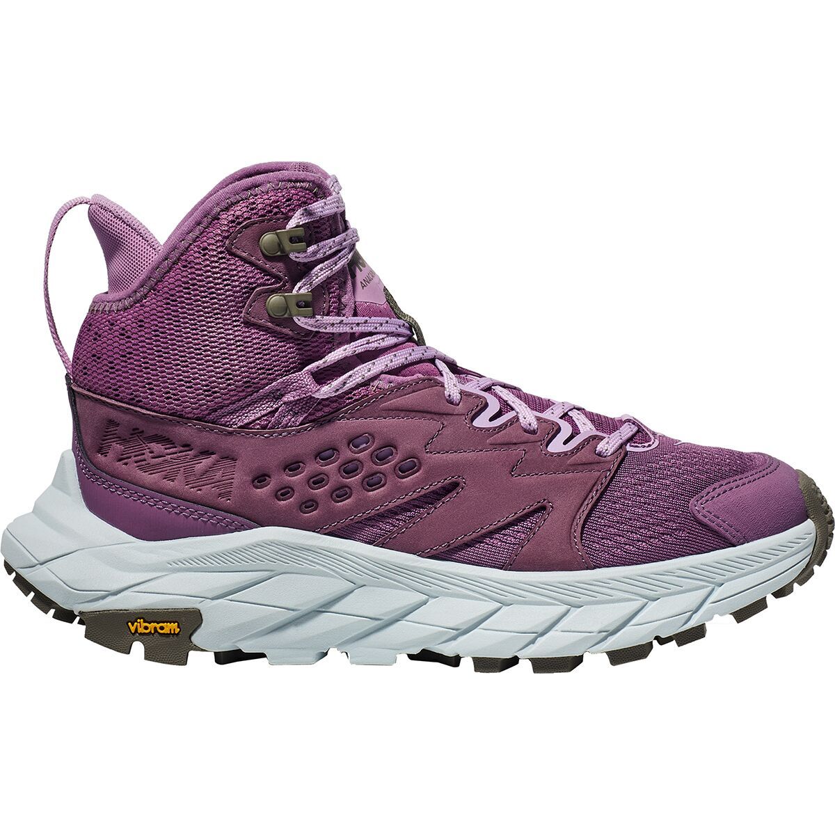 Image of HOKA Anacapa Breeze Mid Hiking Shoe - Women's Amethyst/Illusion, 7.0