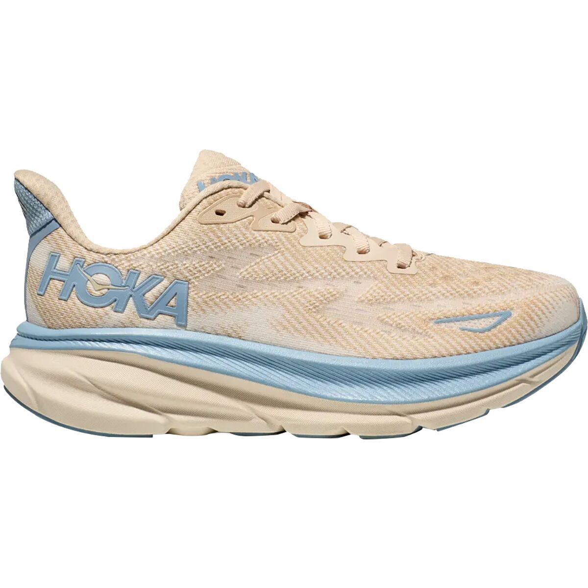 Image of HOKA Clifton 9 Running Shoe - Men's Oak/Alabaster, 12.0