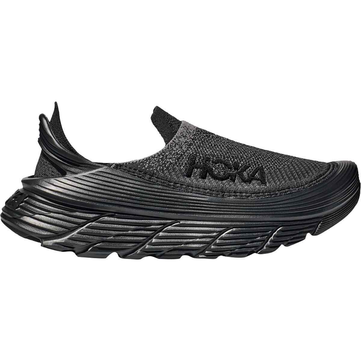 Image of HOKA Restore TC Shoe Black/Black, Mens 5.0/Womens 6.0