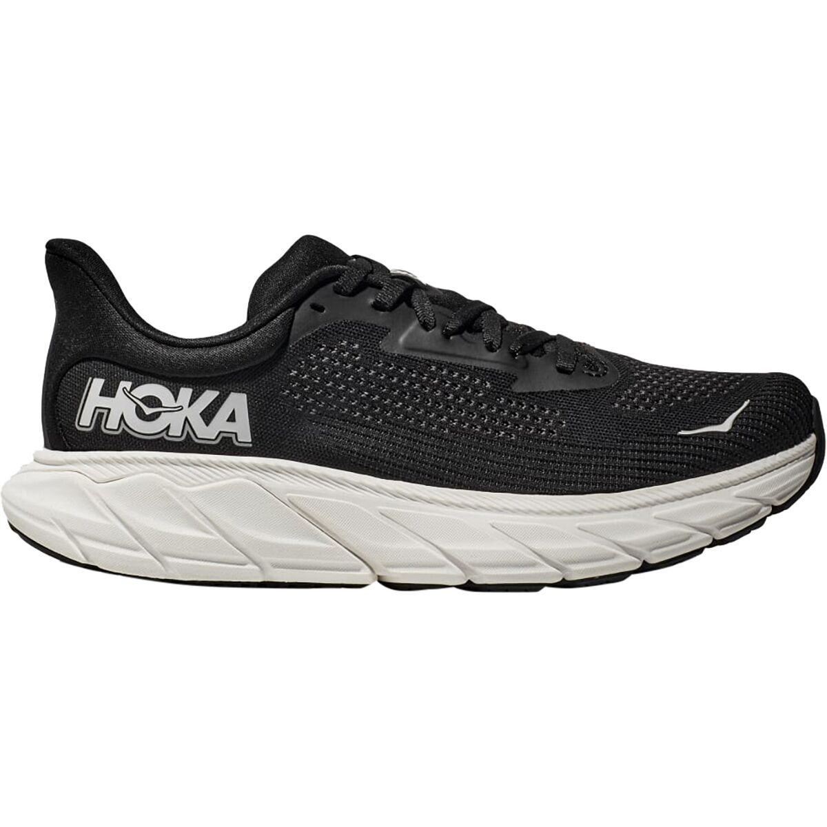 Image of HOKA Arahi 7 Running Shoe - Men's Black/White, 8.5