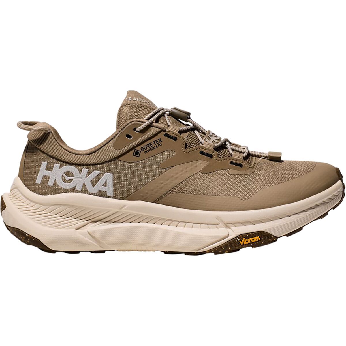 Image of HOKA Transport GTX Shoe - Women's Dune/Eggnog, 9.5