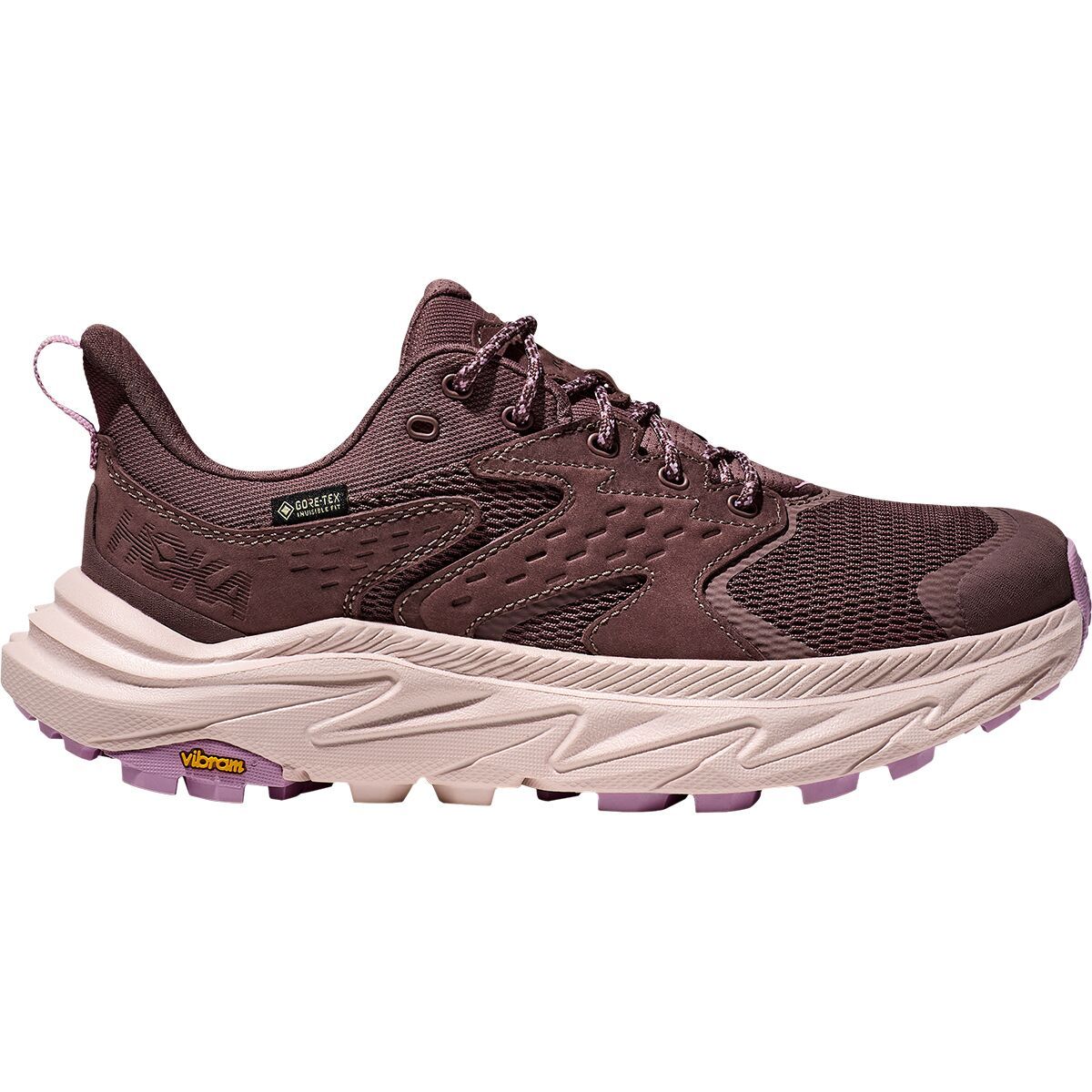 Image of HOKA Anacapa 2 Low GTX Hiking Shoe - Women's Smoky Quartz/Cosmic Pearl, 11.0