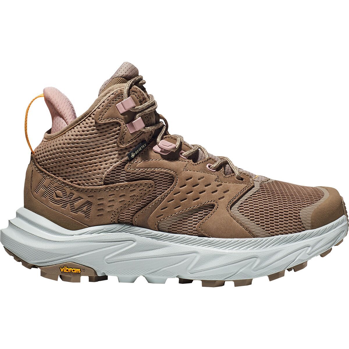 Image of HOKA Anacapa 2 Mid GTX Hiking Boot - Women's Dune/Ice Flow, 9.0