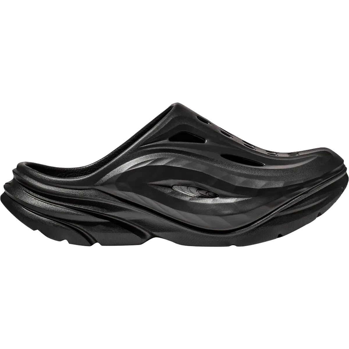 Image of HOKA Ora Recovery Mule Black/Black, Mens 5.0/Womens 7.0