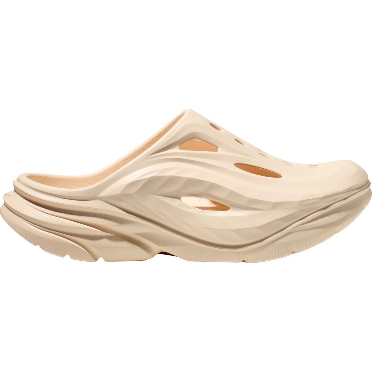 Image of HOKA Ora Recovery Mule Vanilla/Vanilla, Mens 6.0/Womens 8.0