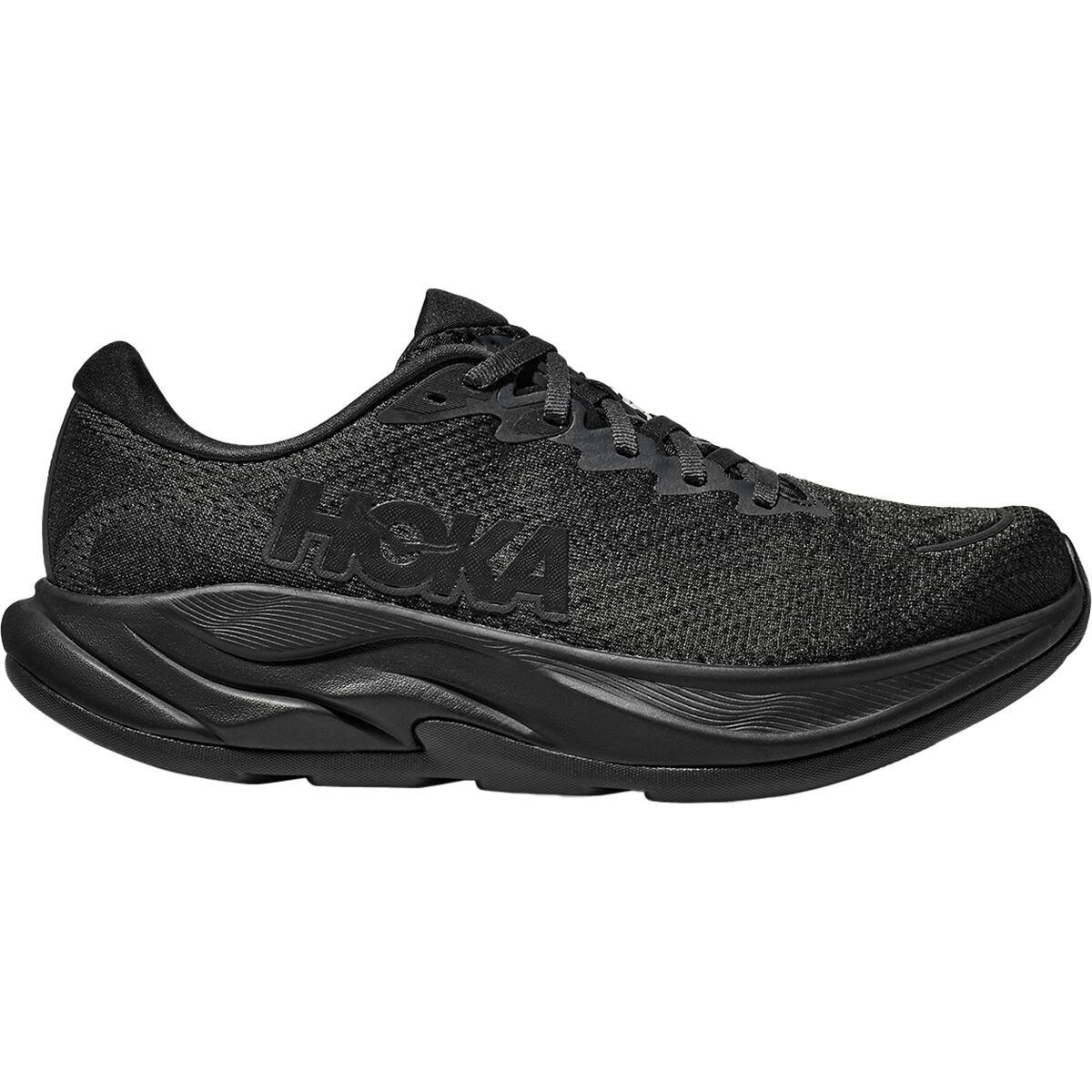 Image of HOKA Rincon 4 Running Shoe - Men's Black/Black, 11.0