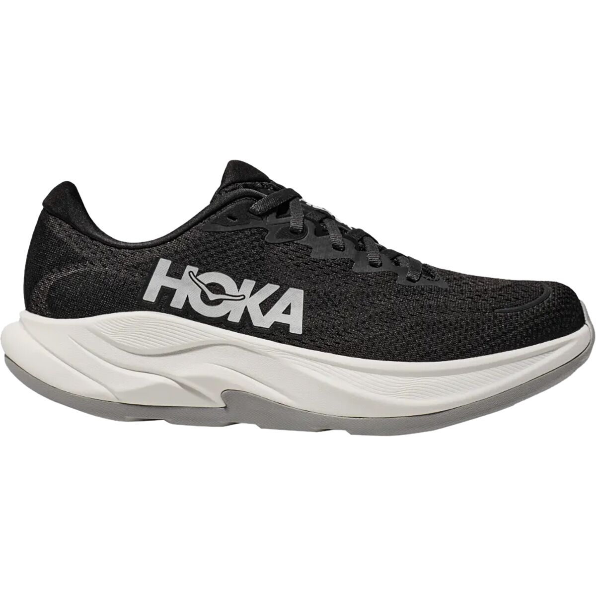 Image of HOKA Rincon 4 Running Shoe - Women's Black/White, 8.5