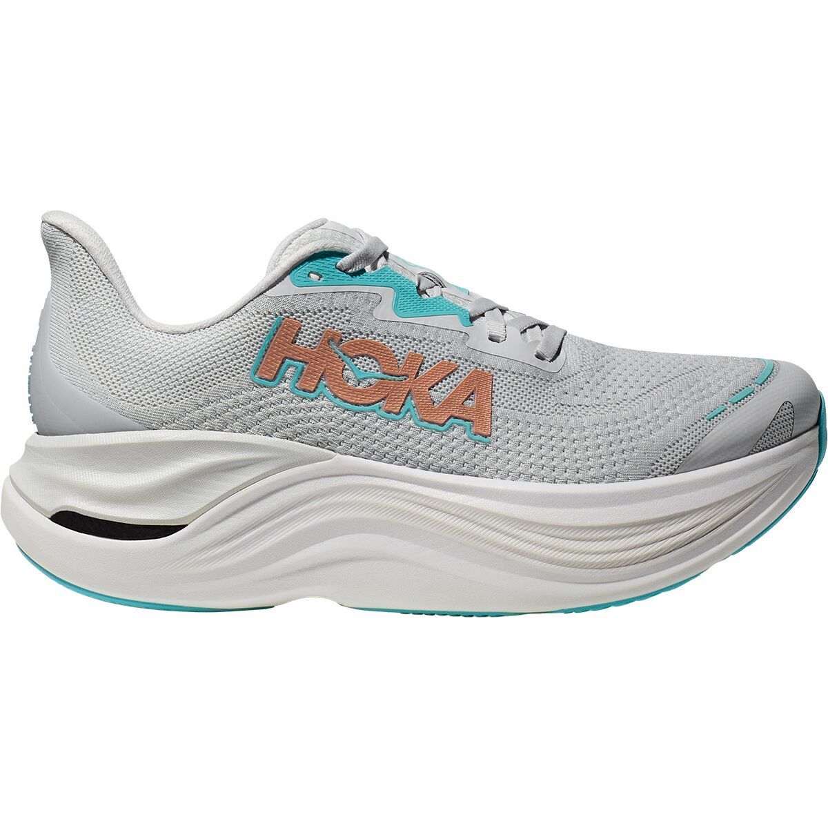 Image of HOKA Skyward X Running Shoe - Women's Cosmic Grey/Rose Gold, 9.0