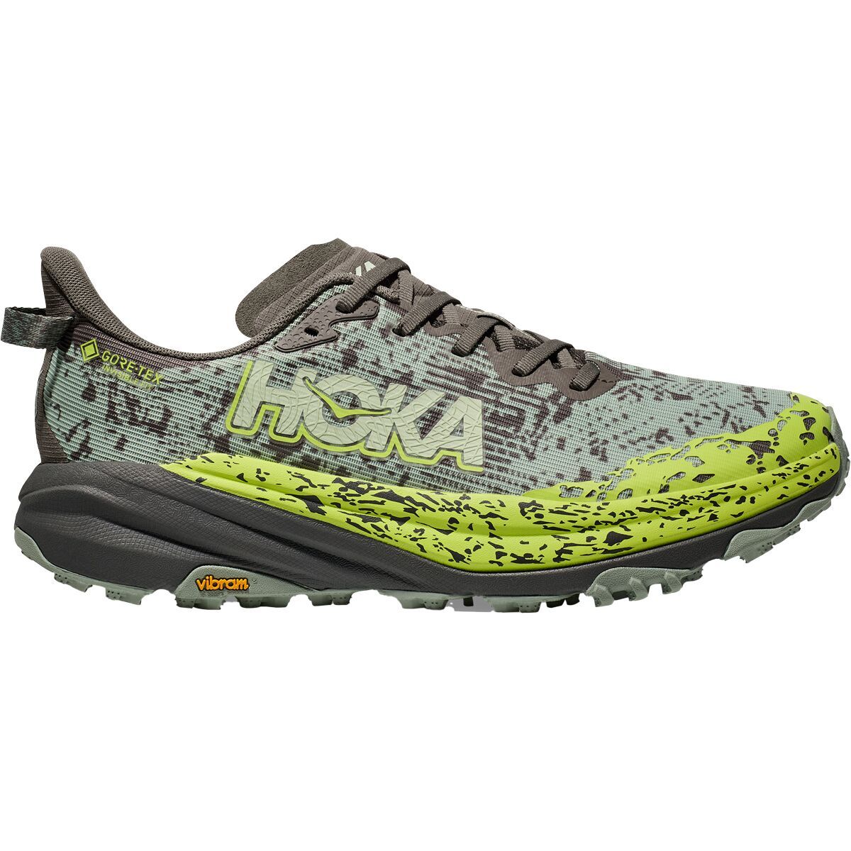 HOKA Speedgoat 6 GTX Trail Running Shoe - Men's Slate/Aloe Vera, 9.0