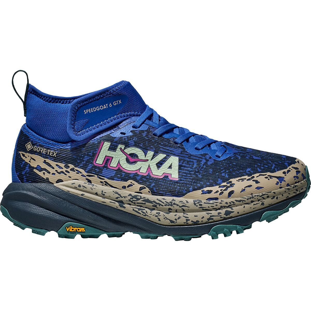 HOKA Speedgoat 6 Mid GTX Trail Running Shoe - Men's Ultramarine/Stormy Skies, 9.5