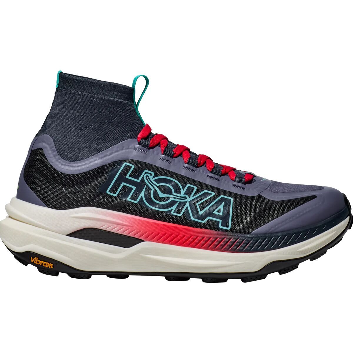 HOKA Tecton X 3 Trail Running Shoe - Men's Stormy Skies/Cerise, 9.0