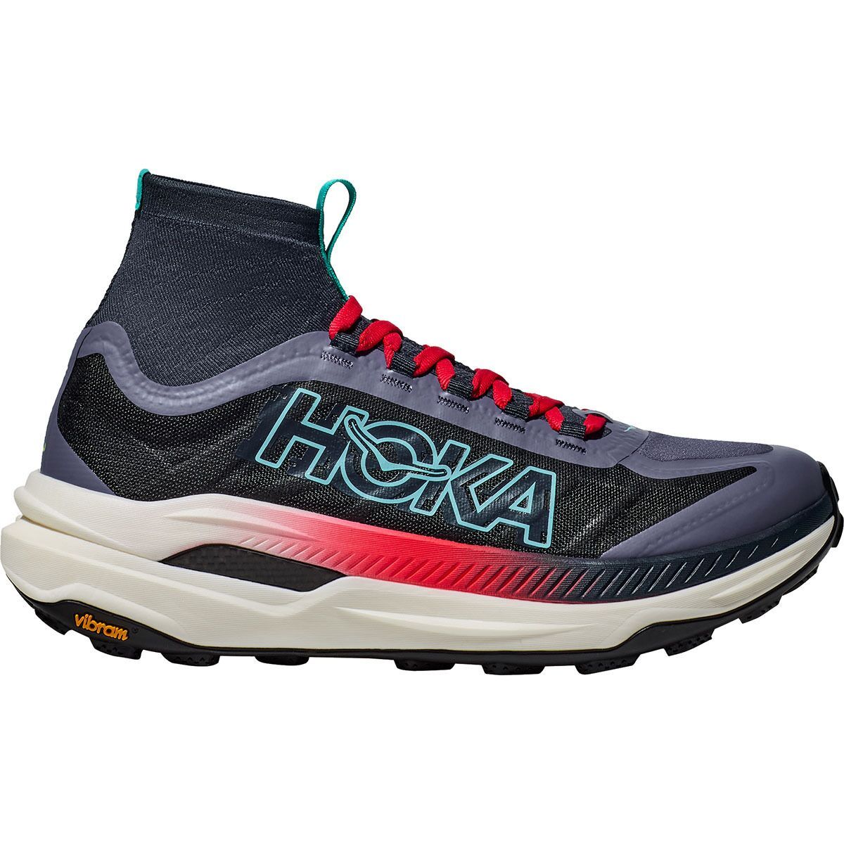 HOKA Tecton X 3 Trail Running Shoe - Women's Stormy Skies/Cerise, 6.5