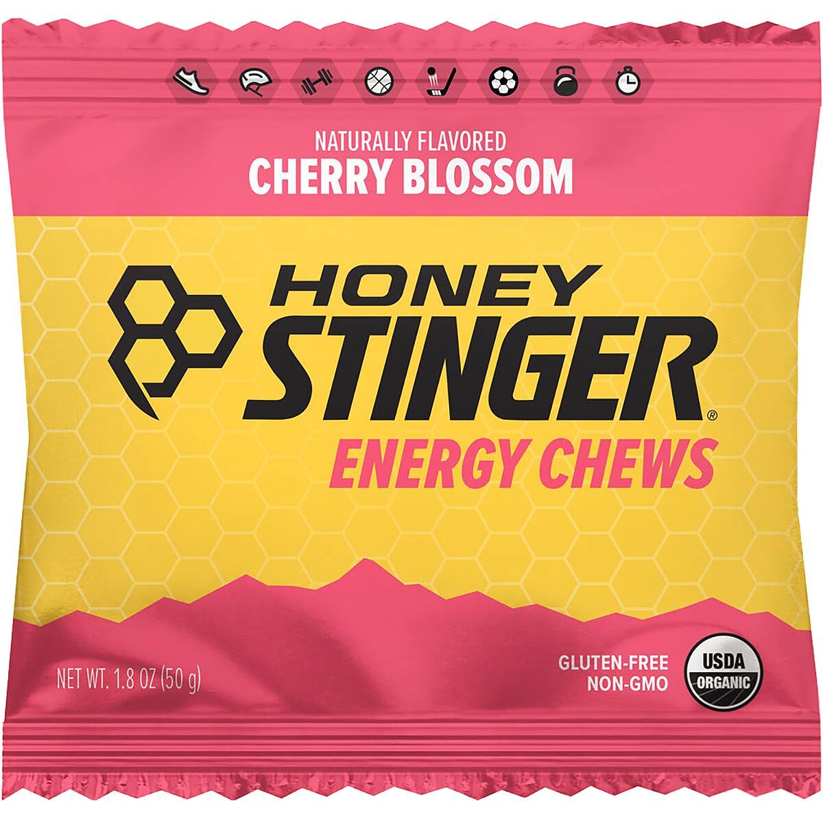 Image of Honey Stinger Organic Energy Chews - 12 Pack Cherry Blossom, One Size