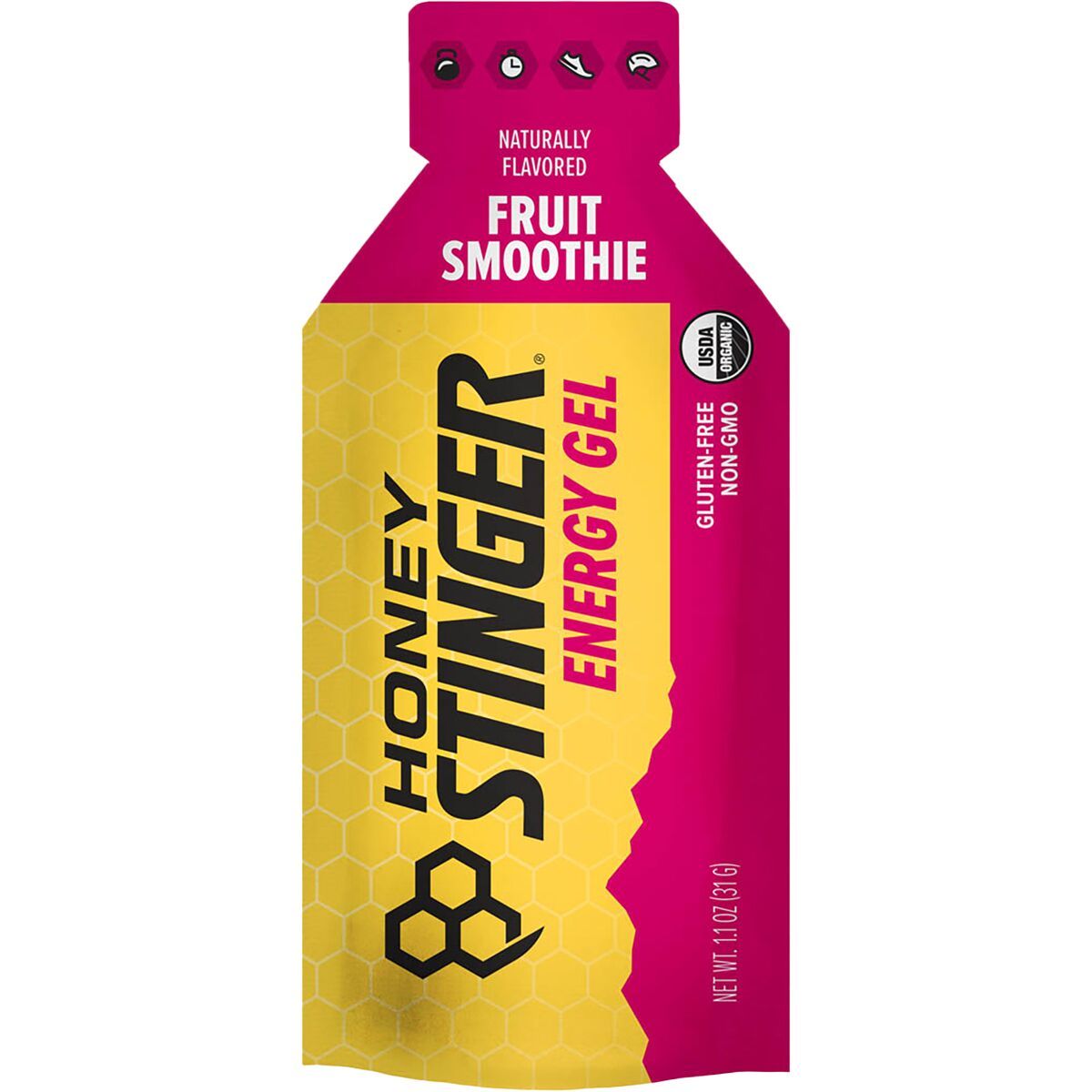 Image of Honey Stinger Organic Energy Gels - 24-Pack Fruit Smoothie, One Size