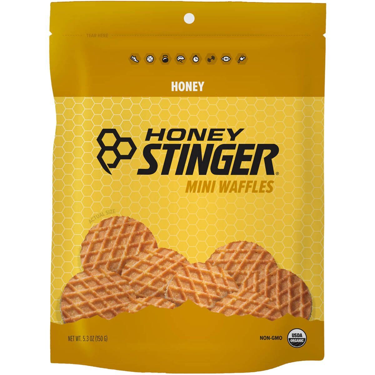 Image of Honey Stinger Mini Waffles Honey, 5oz