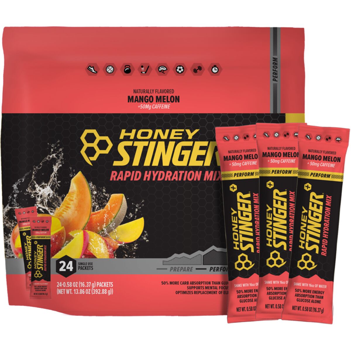 Honey Stinger Rapid Hydration Mix - 24 Serving Bag