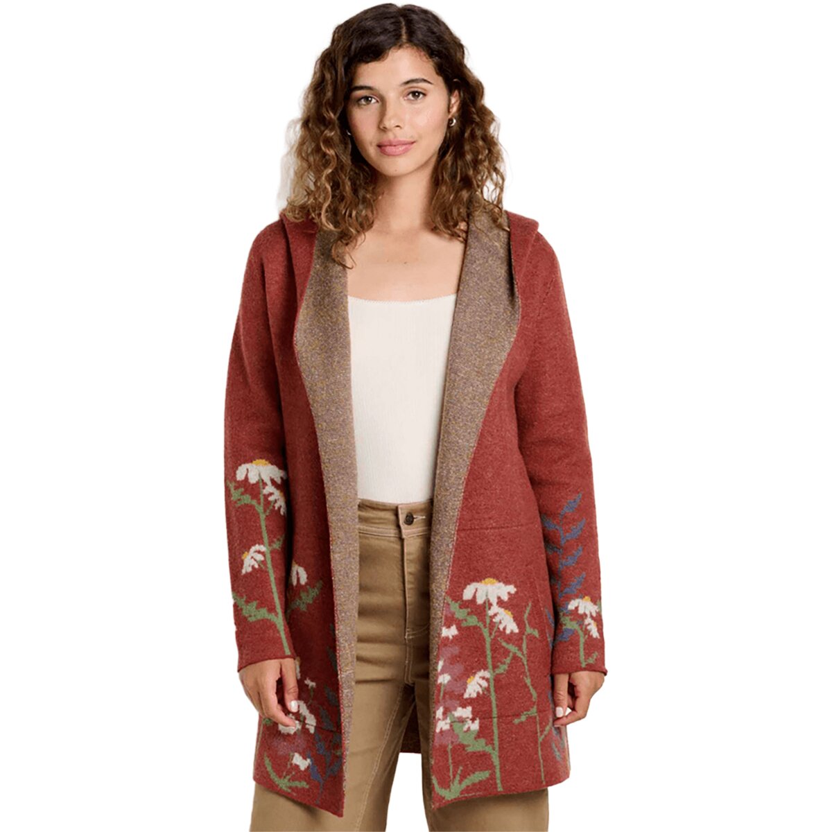 Image of Toad&Co Merino Heartfelt Hoodie - Women's Sundown Pattern, S