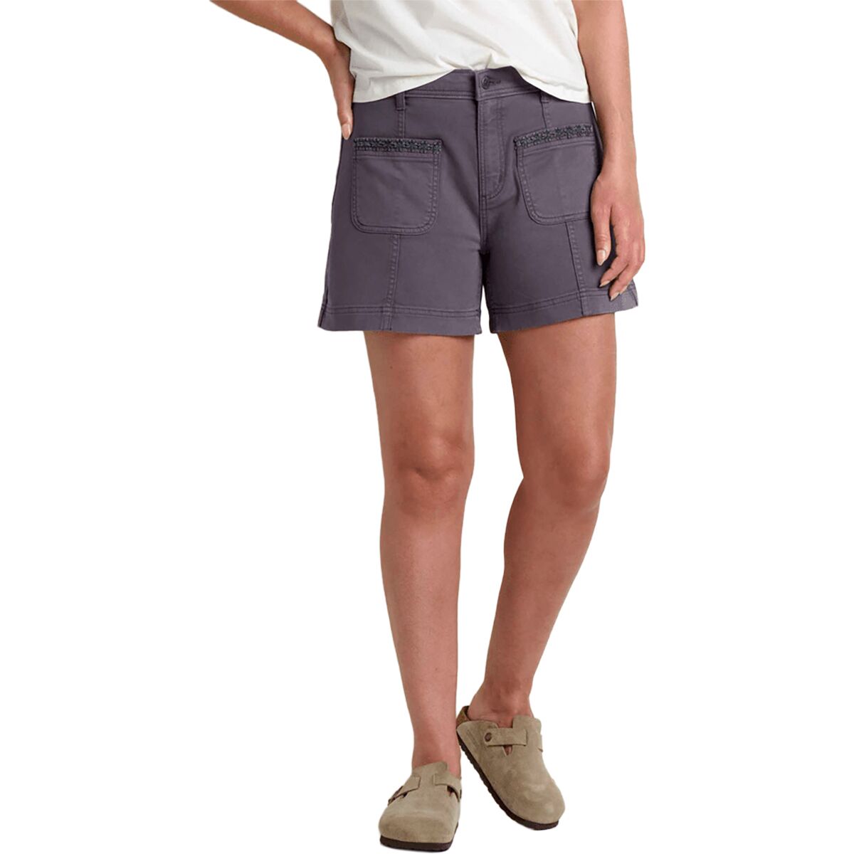 Image of Toad&Co Landscape Short - Women's Ash Embroidery, 6