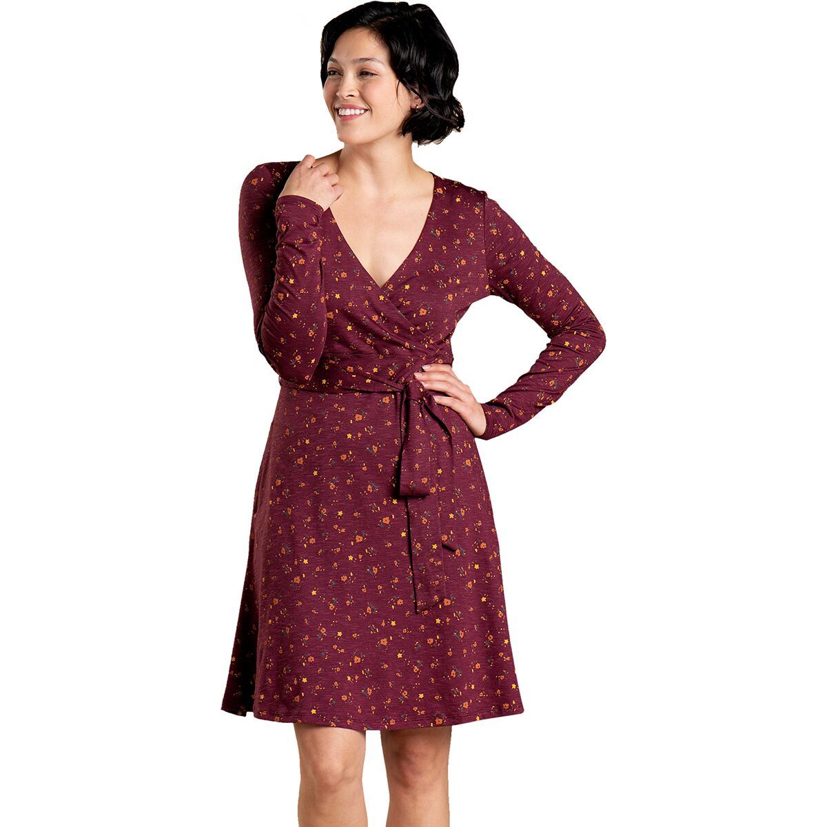 Toad&Co Cue Wrap Dress - Women's Port Painter'S Floral, M