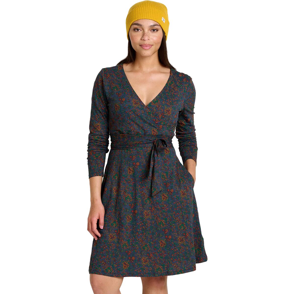 Toad&Co Women's Cue Wrap Dress Black M