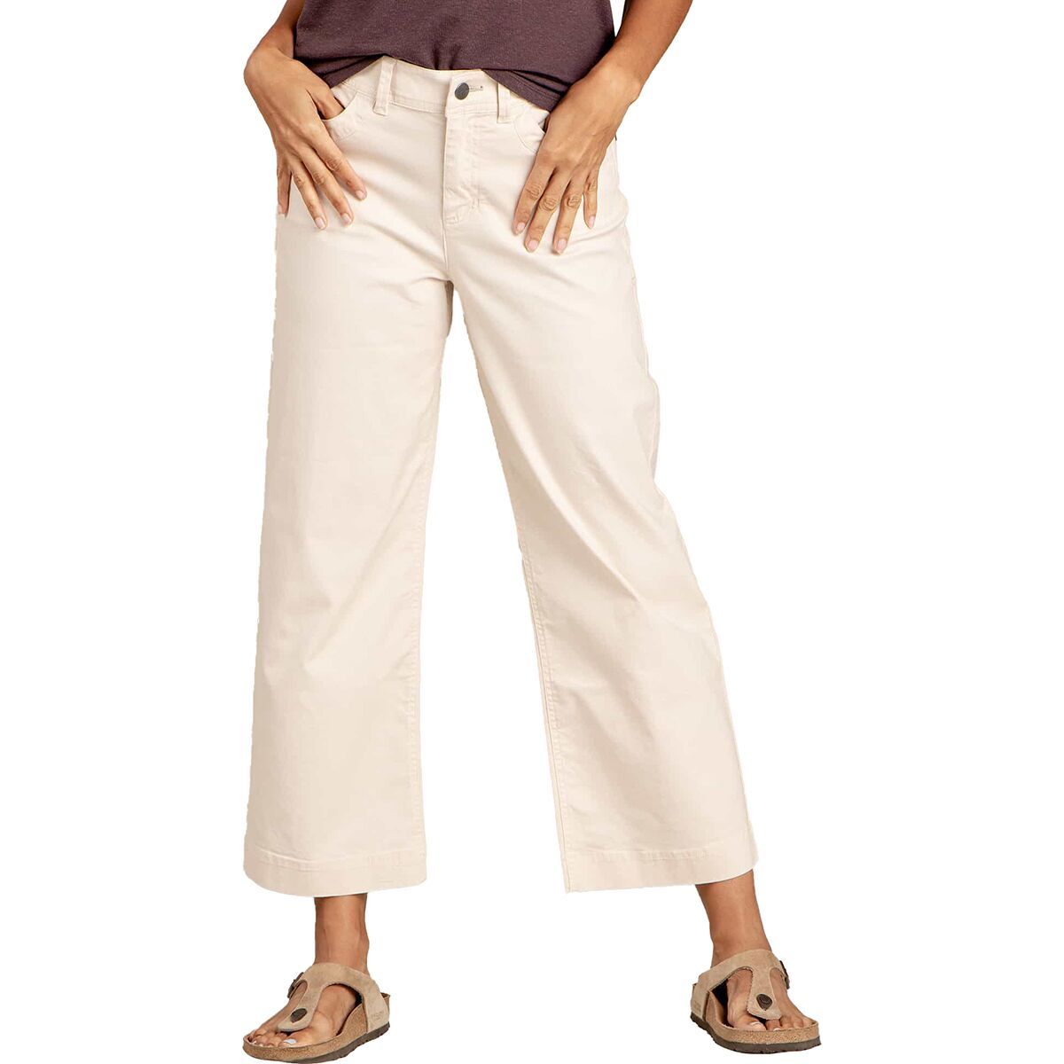 Image of Toad&Co Earthworks Wide Leg Pant - Women's Salt, 2