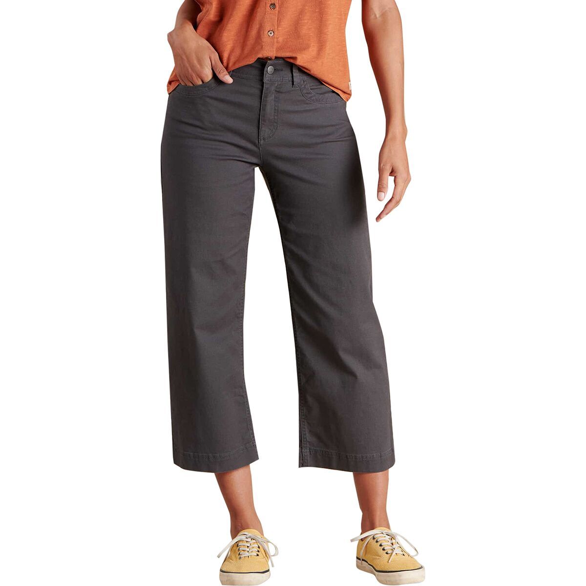 Image of Toad&Co Earthworks Wide Leg Pant - Women's Soot, 12