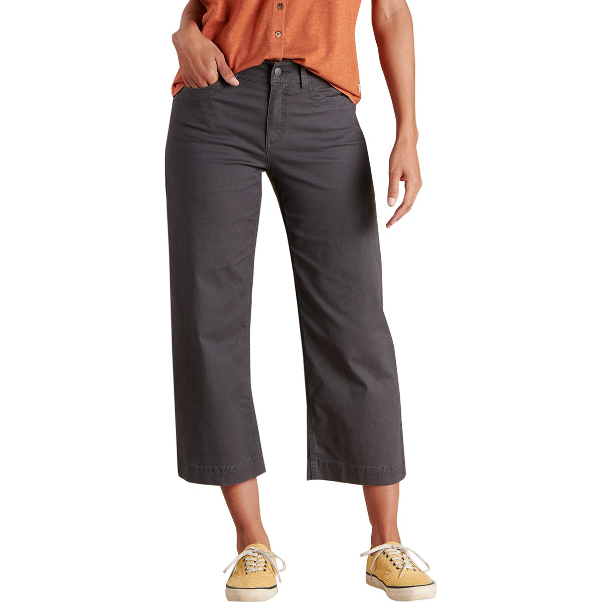 Image of Toad&Co Earthworks Wide Leg Pant - Women's Soot, 8