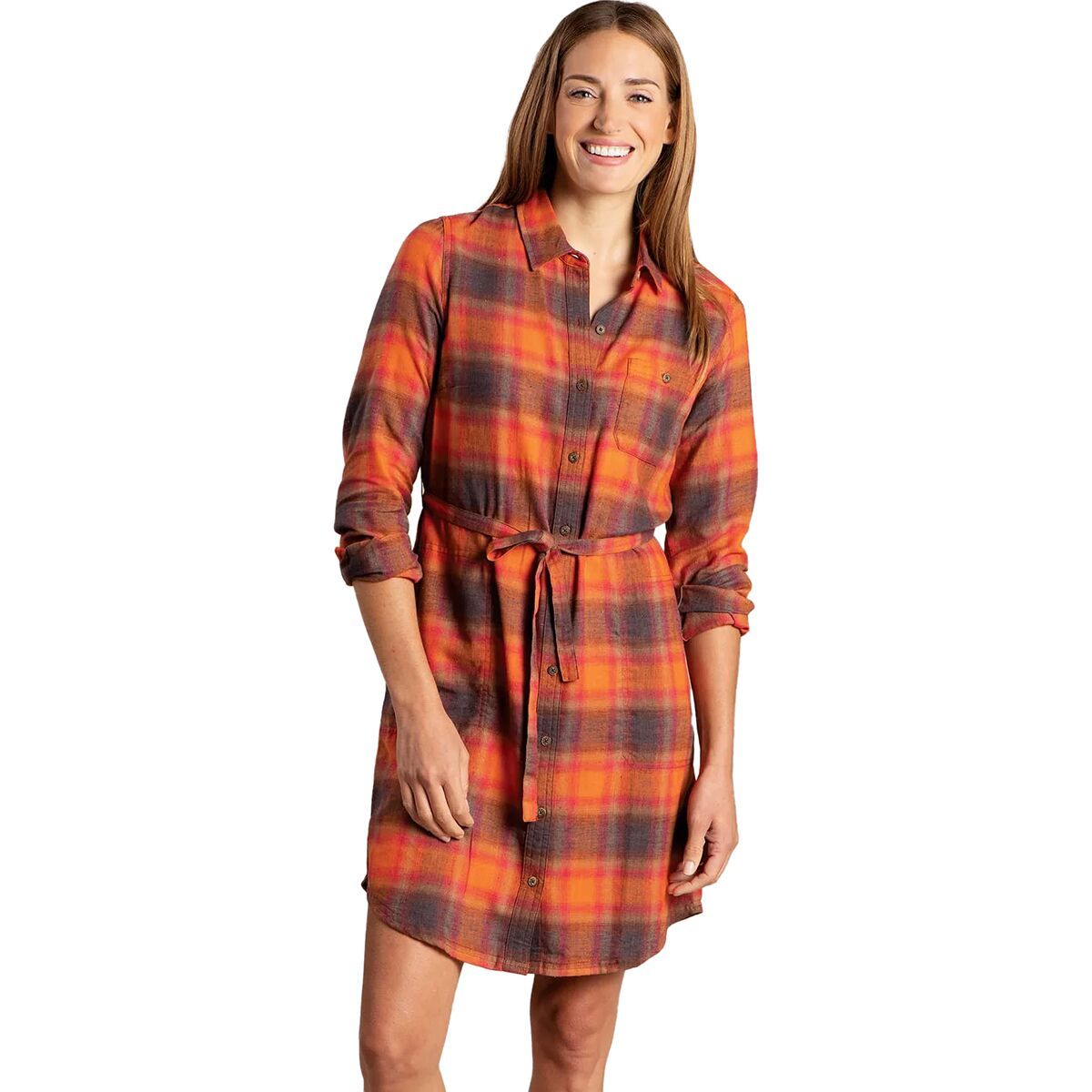 Toad&Co Re-Form Flannel Shirt Dress - Women's Monarch, XS