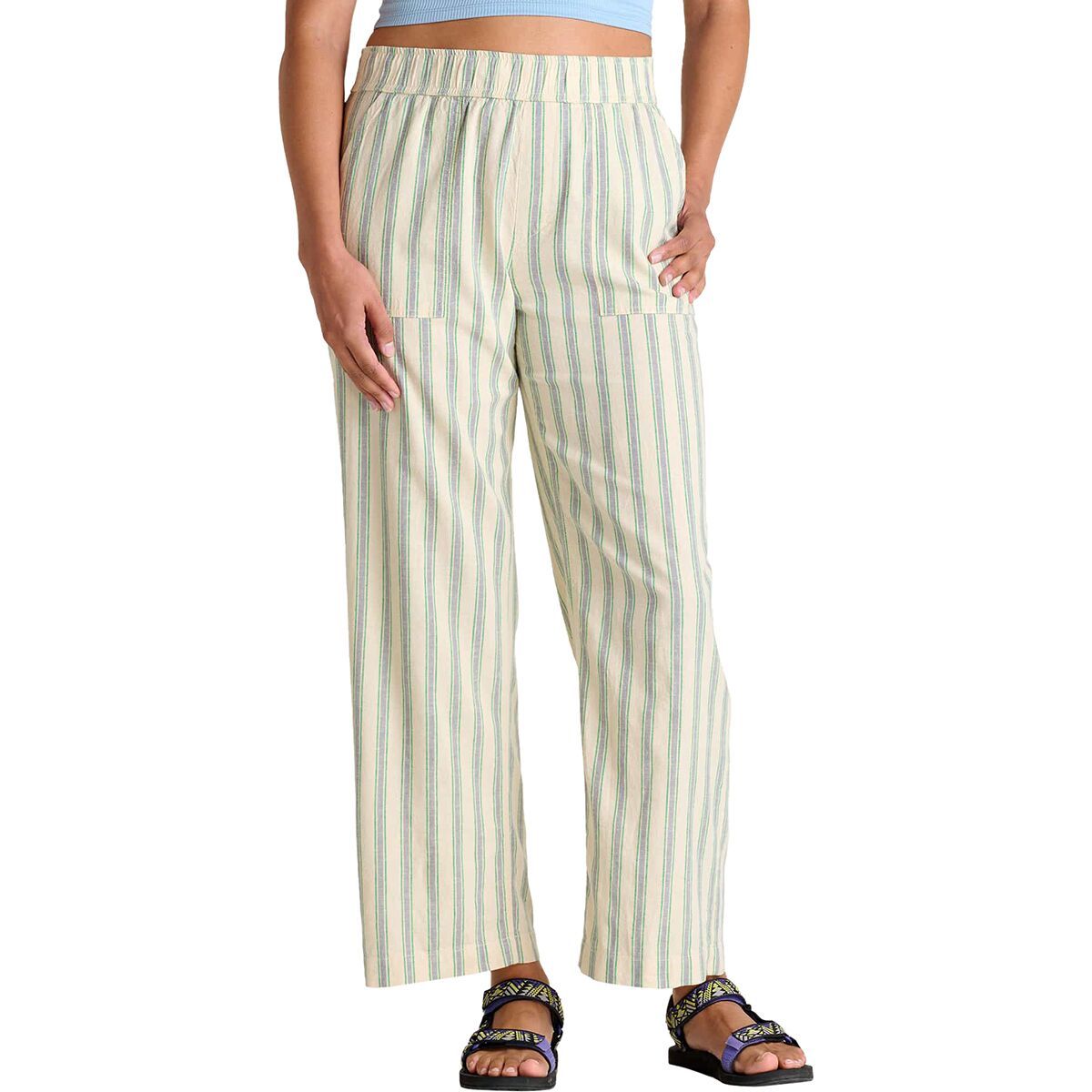 Toad&Co Taj Hemp Pant - Women's Barley Stripe, XL