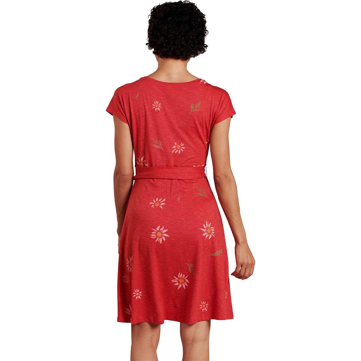 cue wrap short sleeve dress Toad & Co Cue Wrap Short Sleeve Dress Womens Small Navy Short Sleeve Surplice