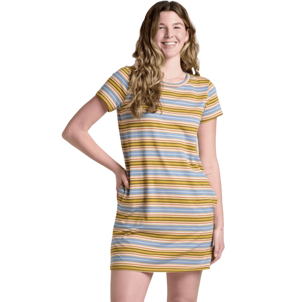 Toad&Co Windmere II Short-Sleeve Dress - Women's North Shore Multi Stripe, M