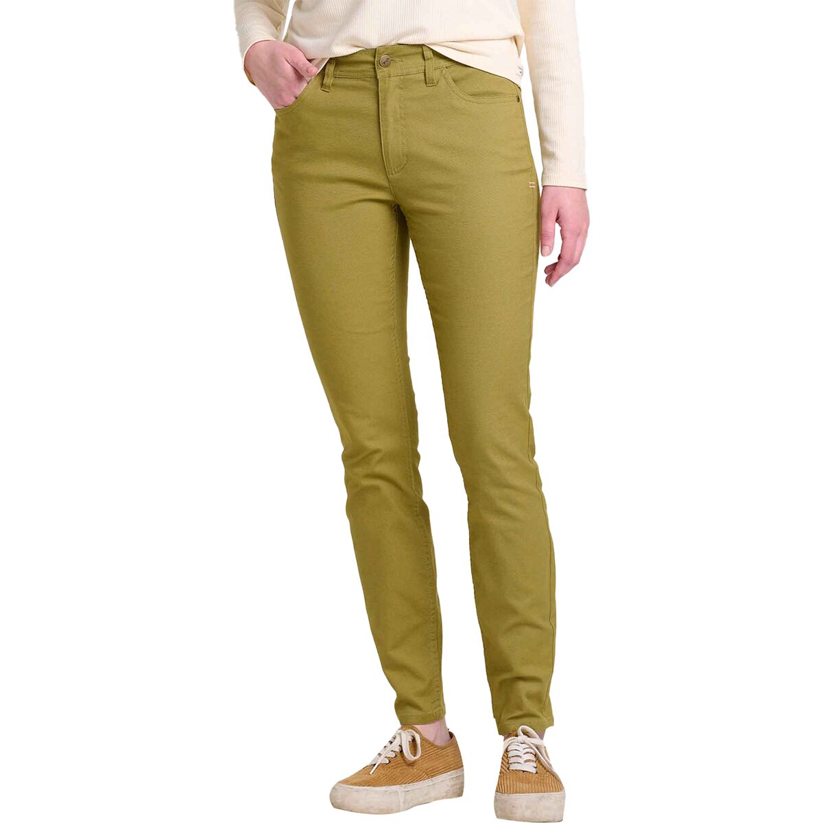 Image of Toad&Co Earthworks 5 Pocket Skinny Pant - Women's Green Moss, 10