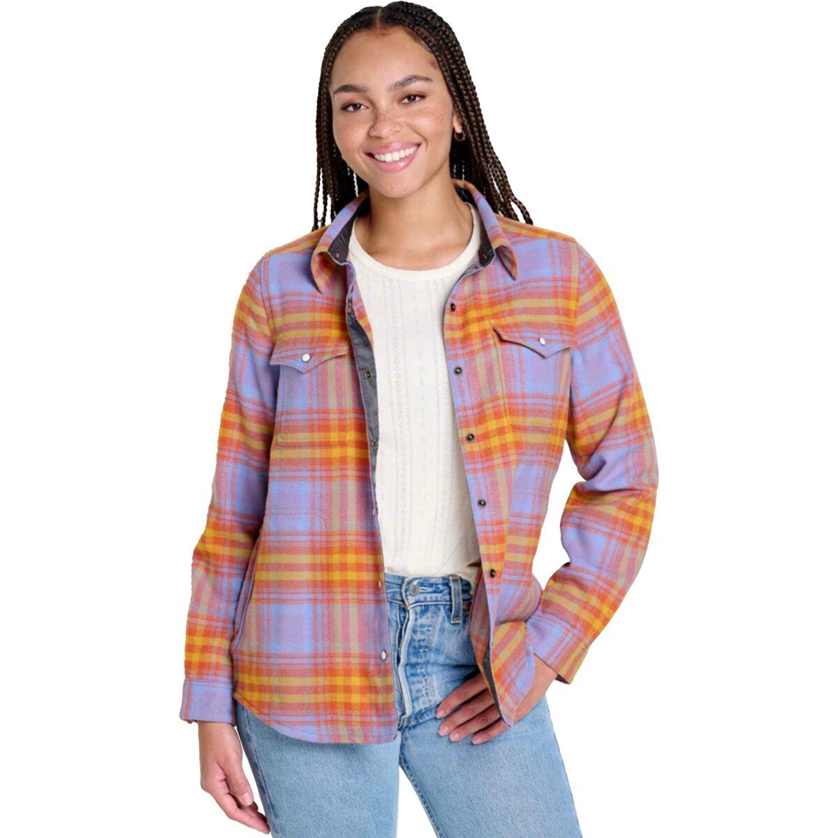 Image of Toad&Co Folk Yeah Shirt Jacket - Women's Pansy, XS