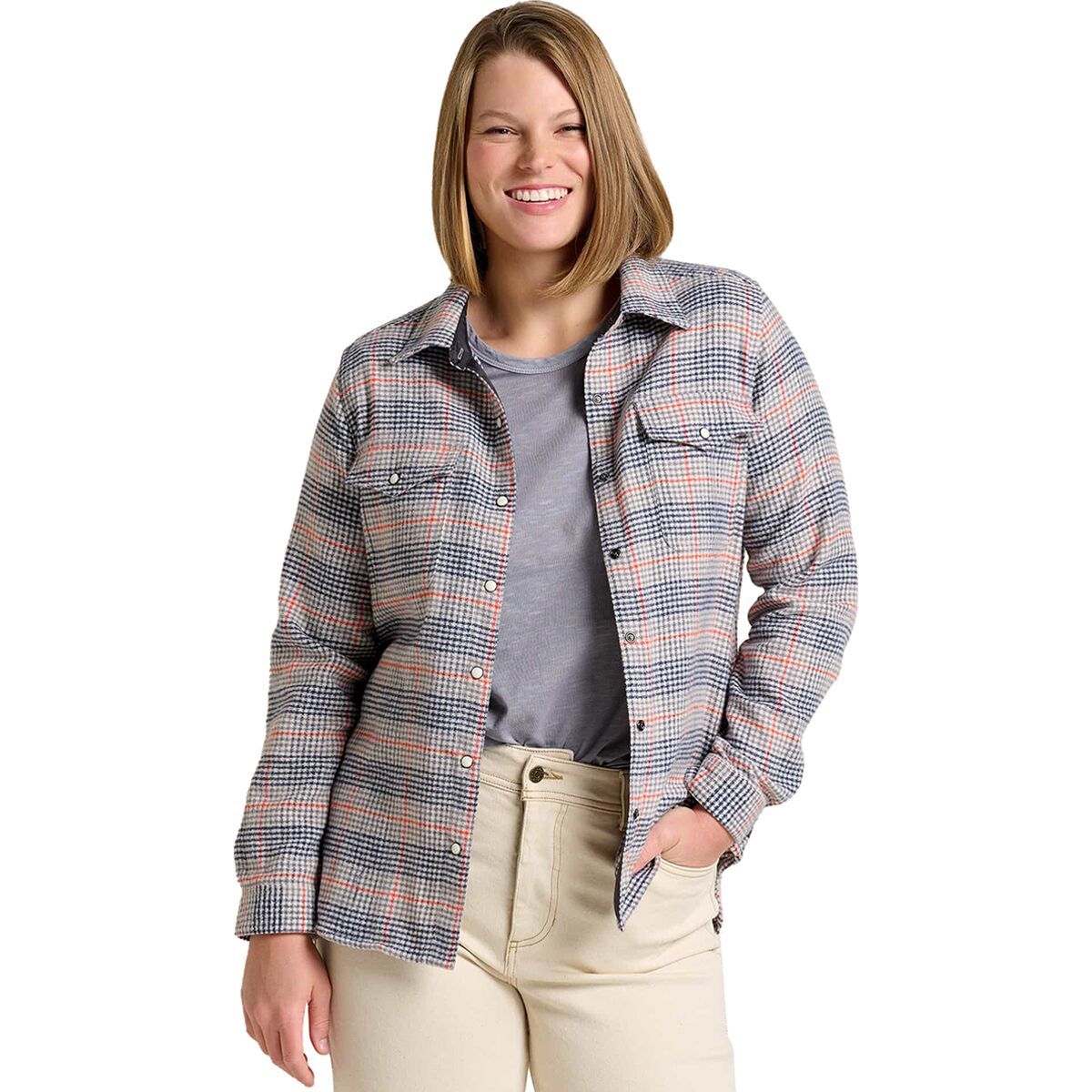 Image of Toad&Co Folk Yeah Shirt Jacket - Women's Storm, M