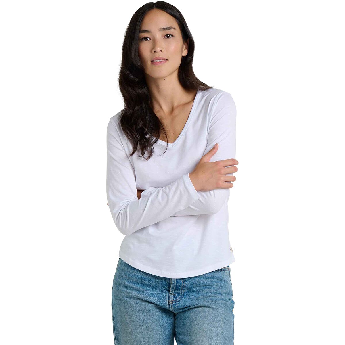 Image of Toad&Co Marley II Long-Sleeve T-Shirt - Women's True White Print, M