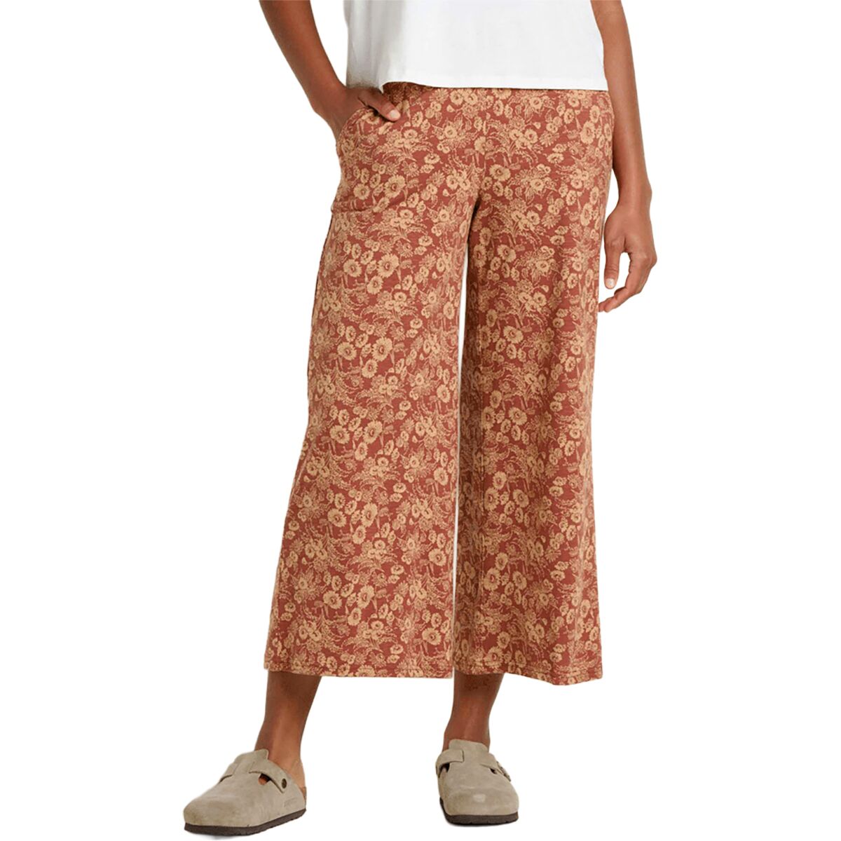 Image of Toad&Co Chaka Wide Leg Pant - Women's Copper Print, XL