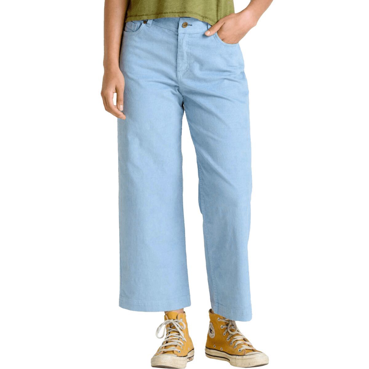Toad&Co Karuna Cord Wide Leg Pant - Women's Weathered Blue, 2