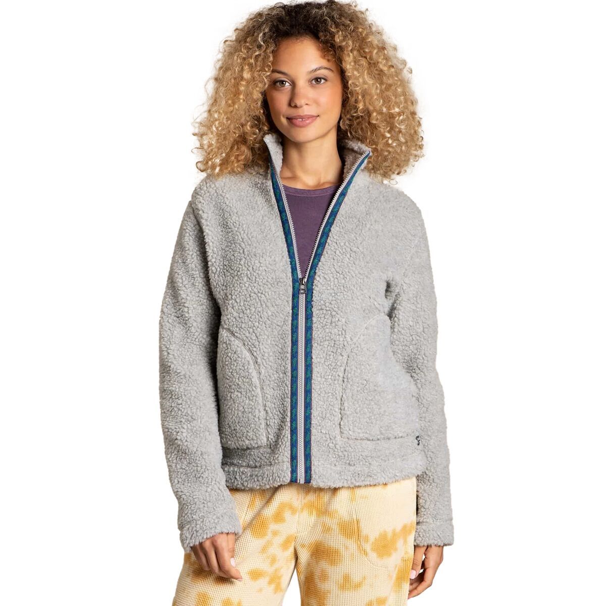 Backcountry Toad&Co Sespe Sherpa Zip Jacket - Women's Light Heather Grey Ii, XL