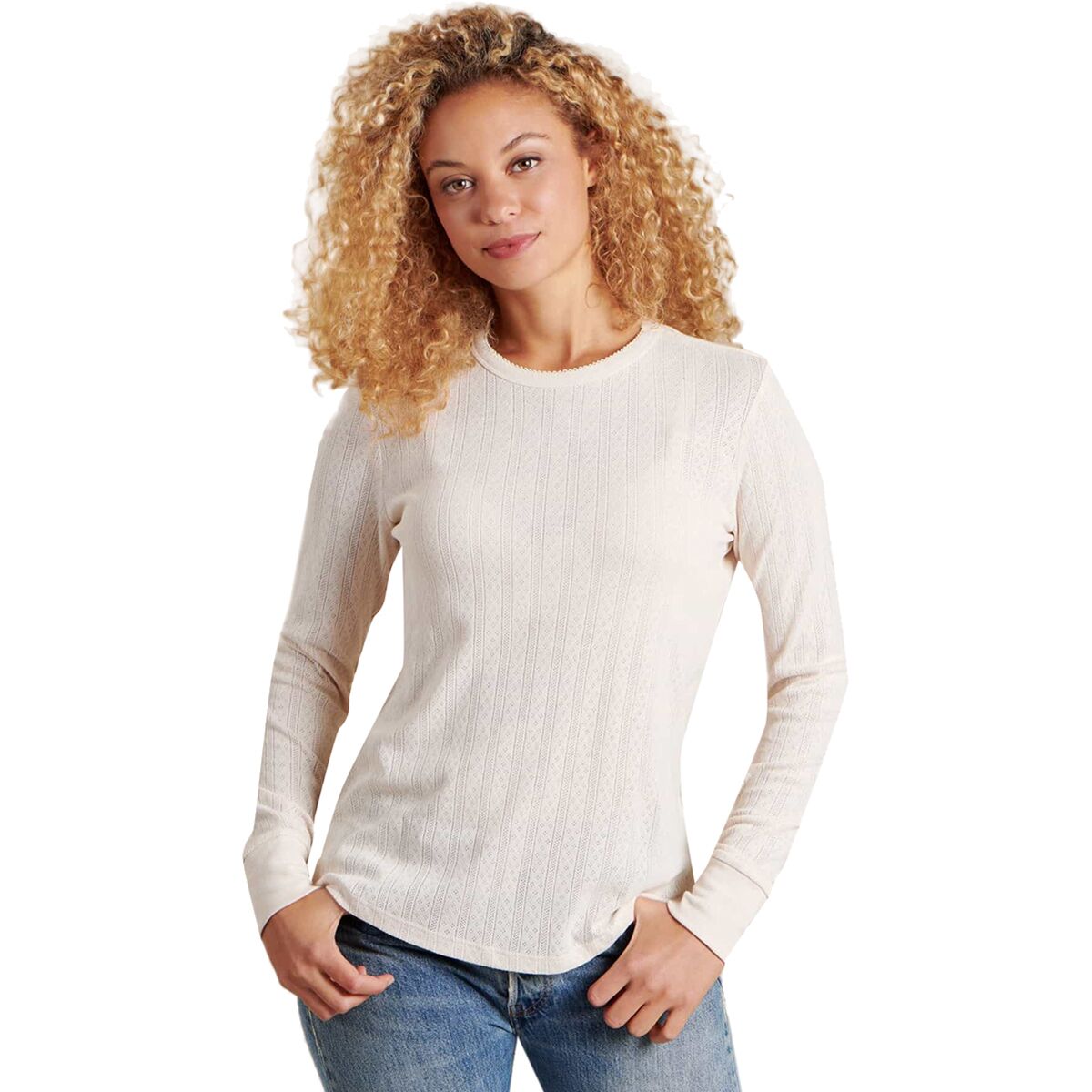 Toad&Co Foothill Pointelle Long-Sleeve Crew Shirt - Women's